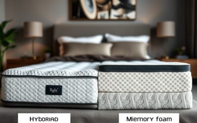 Comparaison des matelas hybrides et en mousse à mémoire de forme