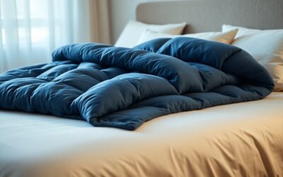 vidaXL Couverture Lestée Bleu – Un sommeil apaisant à prix doux